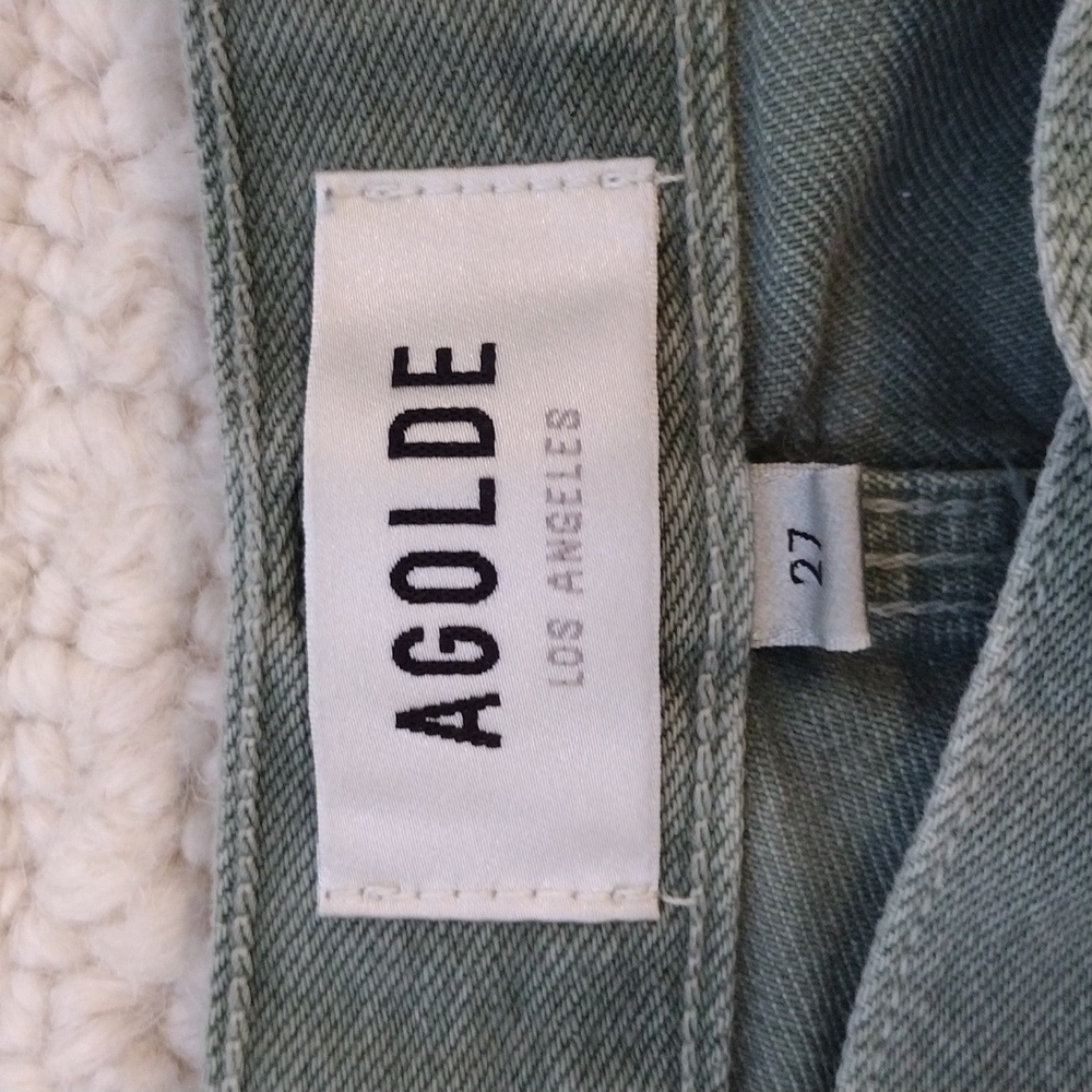 Agolde Sage Green Denim Carpenter Jeans - Picture 4 of 8
